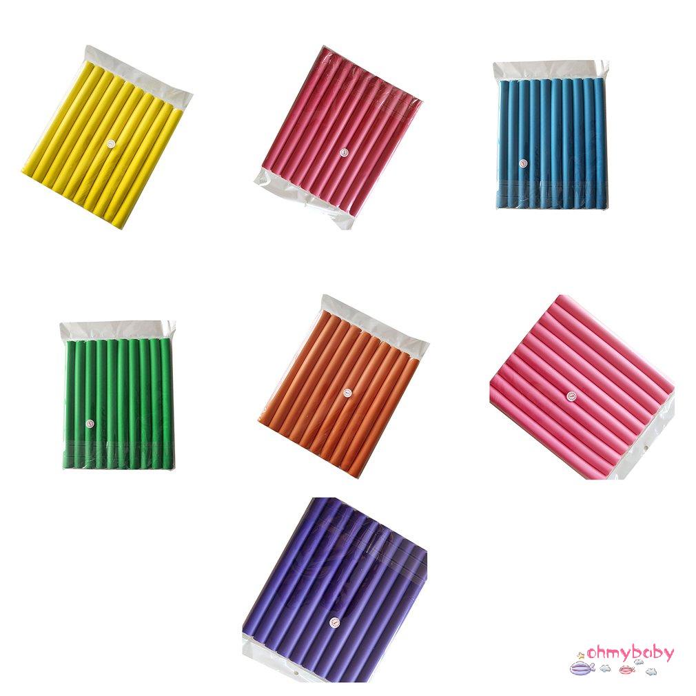 [InStock] Tự Làm Dụng Cụ Uốn Tóc Mềm Mại Con Lăn Ngọc Trai Bông Cuộn Xoăn Bánh Mì Bendy Flexi Thanh Xoắn Ốc Cong [Z/6]