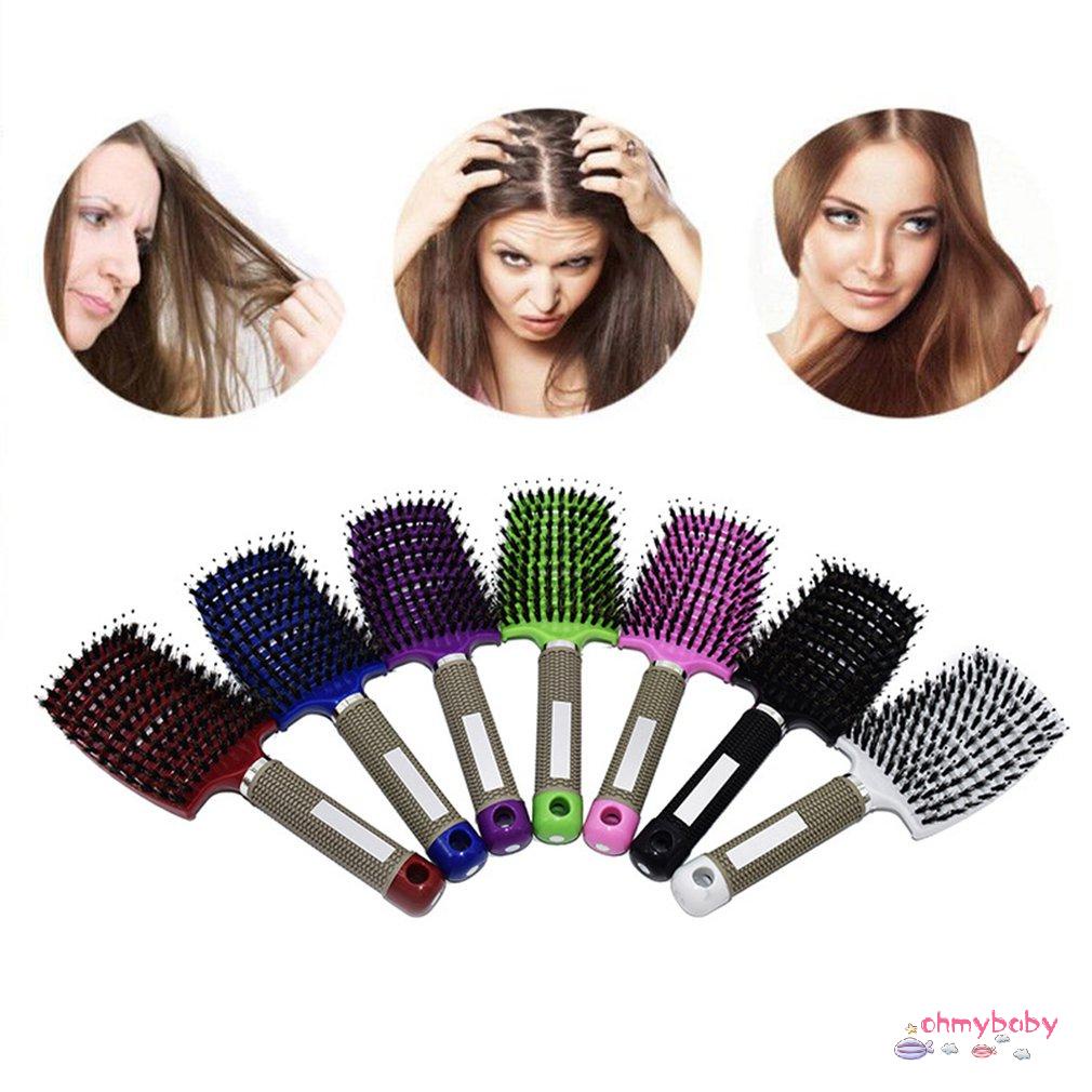 [Ready] Cong Lông Massage Lược Làm Tóc Chải Mượt Uốn Tạo Kiểu Thẳng [Z/9]
