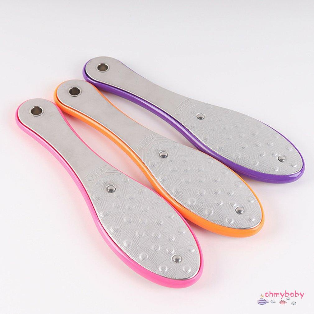 [OMB] Dụng cụ mài chân hai mặt bằng thép không gỉ làm móng Tập tin Callus Loại bỏ da chết [Z/14]