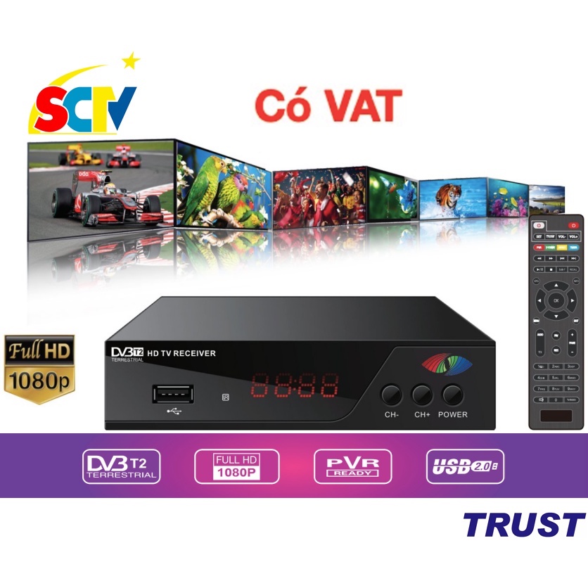 Đầu thu kỹ thuật số SCTV DVB-T2 JN-820T2