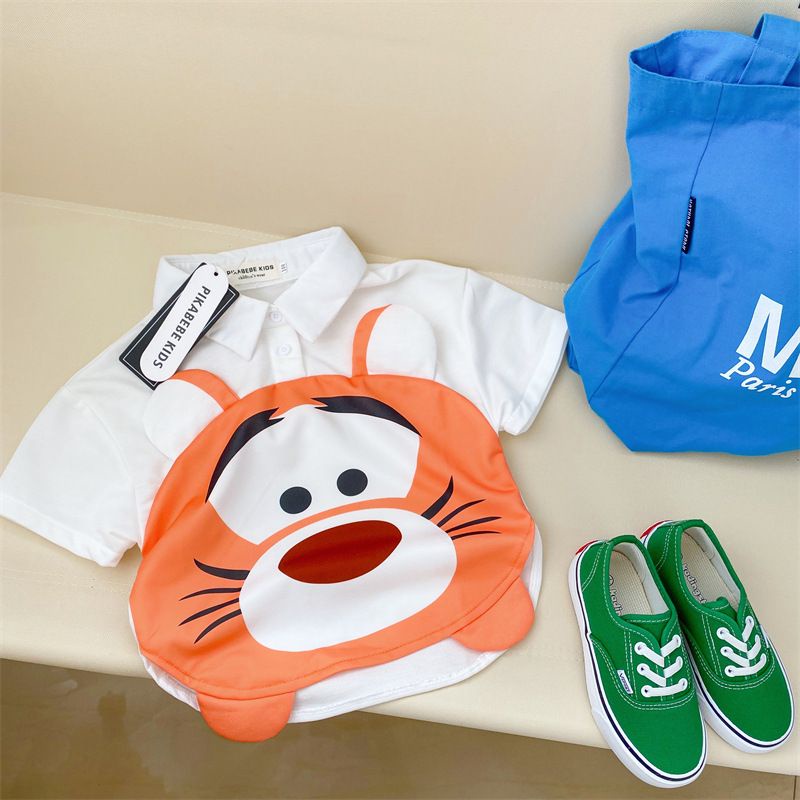 Áo Thun Tay Ngắn In Họa Tiết Hoạt Hình Dễ Thương Phong Cách Hàn Quốc Thời Trang Mùa Hè Cho Nữ S9V