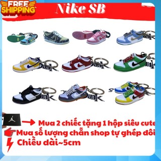 Móc khoá mô hình giầy sneaker Nike SB 3D tỉ lệ 1:6, móc khóa giày mini