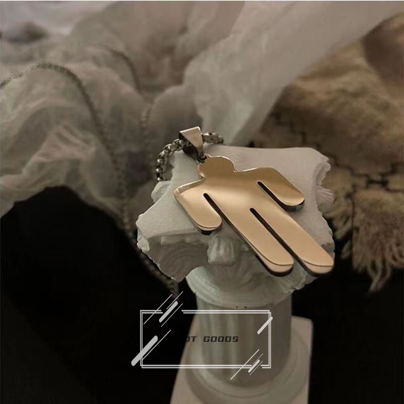 Vòng cổ Thép Titan Không Phai Phong Cách Hip hop Đơn Giản Thời Trang