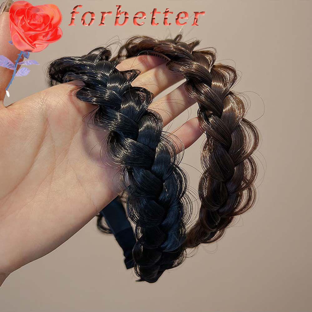 Băng Đô Cài Tóc Giả Thắt Bím Handmade Chống Trượt Thời Trang Hàn Quốc