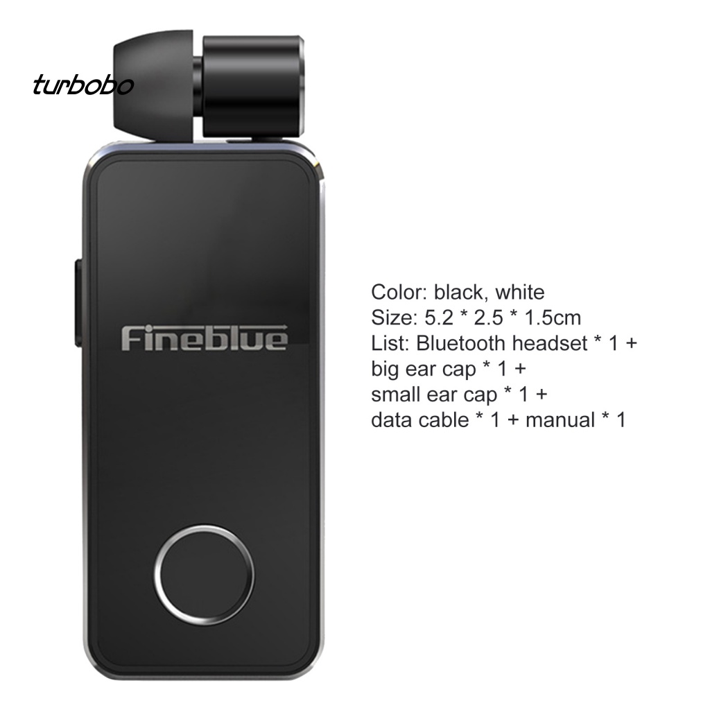 Tai Nghe Bluetooth 5.0 Fineblue I-X9 Dạng Kẹp Thu Gọn Được Chống Ồn Kèm Mic Thoại 1 Cái