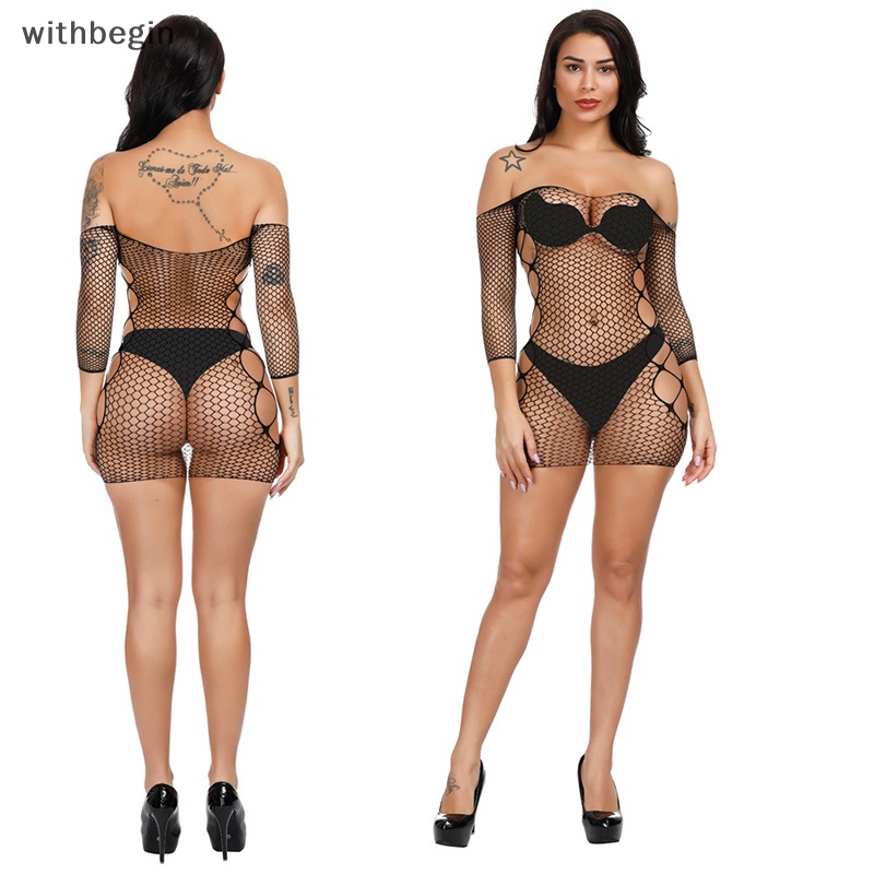 Đầm Ngủ Lưới Xuyên Thấu Quyến Rũ Plus Size Cho Nữ