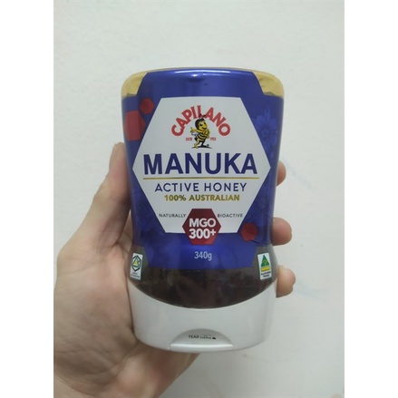 Mật ong manuka capilano mgo300+ active honey squeeze bottles chai 340g Healthy Care Quatangme1