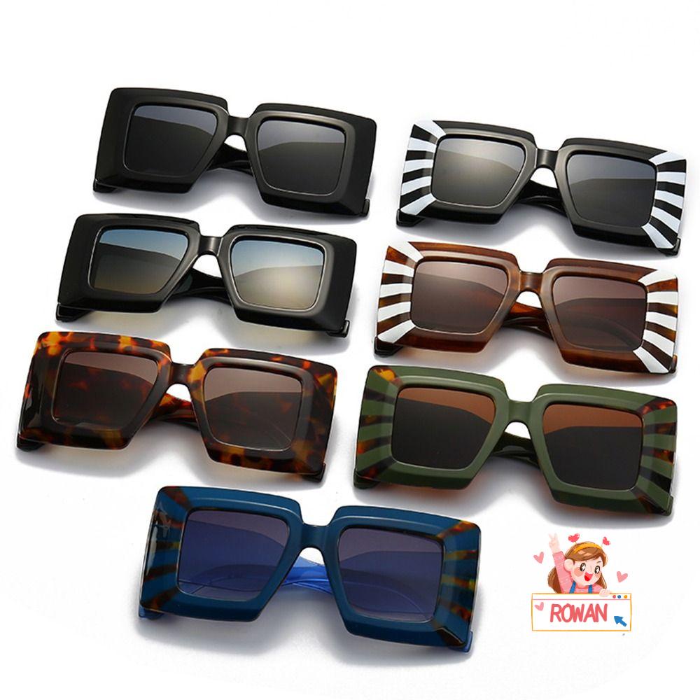 Rowans Kính Mát Gọng Vuông Oversize Dành Cho Nam Nữ