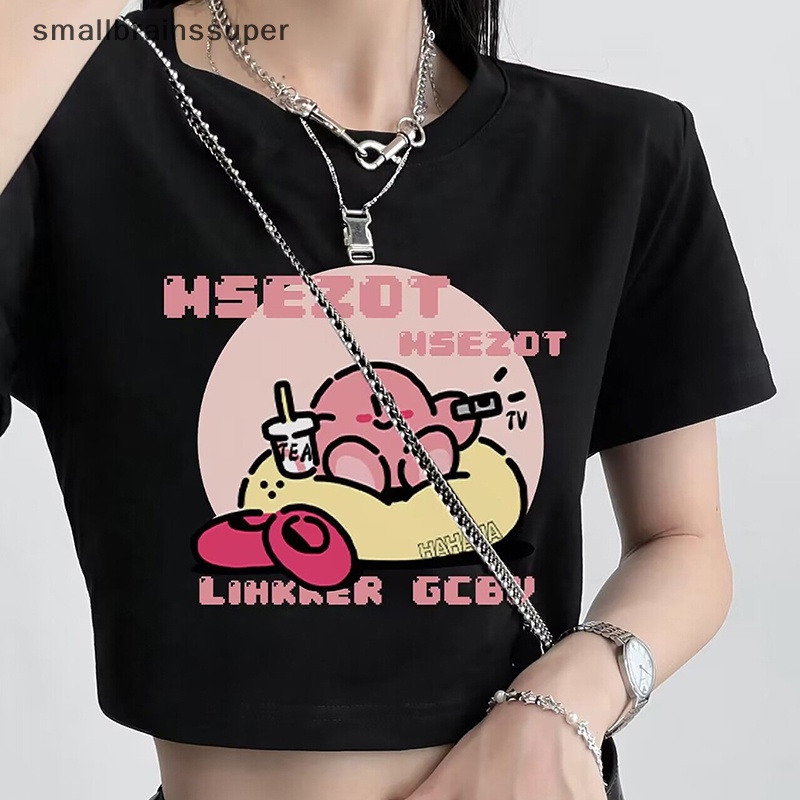 Áo Thun Tay Ngắn Cổ Tròn In Họa Tiết Hoạt Hình Thời Trang Mùa Hè Cho Nữ