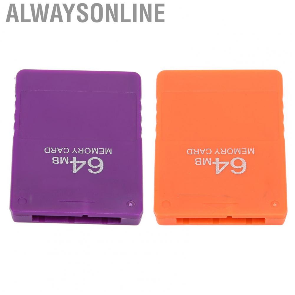 Alwaysonline 64MB Memory Card  High Speed Efficient Compatible with All Games Fast Transmission for PS2