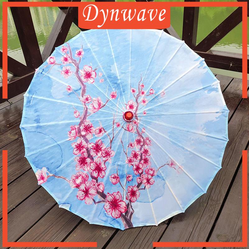 Dù Vải Lụa Chống Mưa 32 &quot;Dùng Hóa Trang Phong Cảnh Làng Quê Cho Nữ