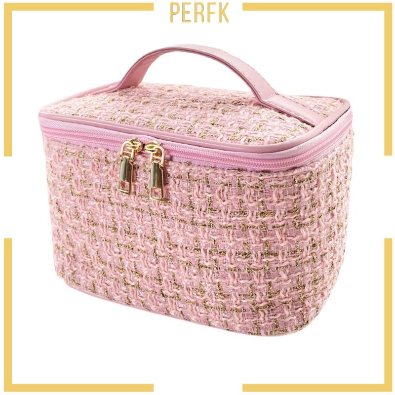 Túi Đựng Đồ Trang Điểm Có Khóa Kéo Tiện Dụng Cho Nữ