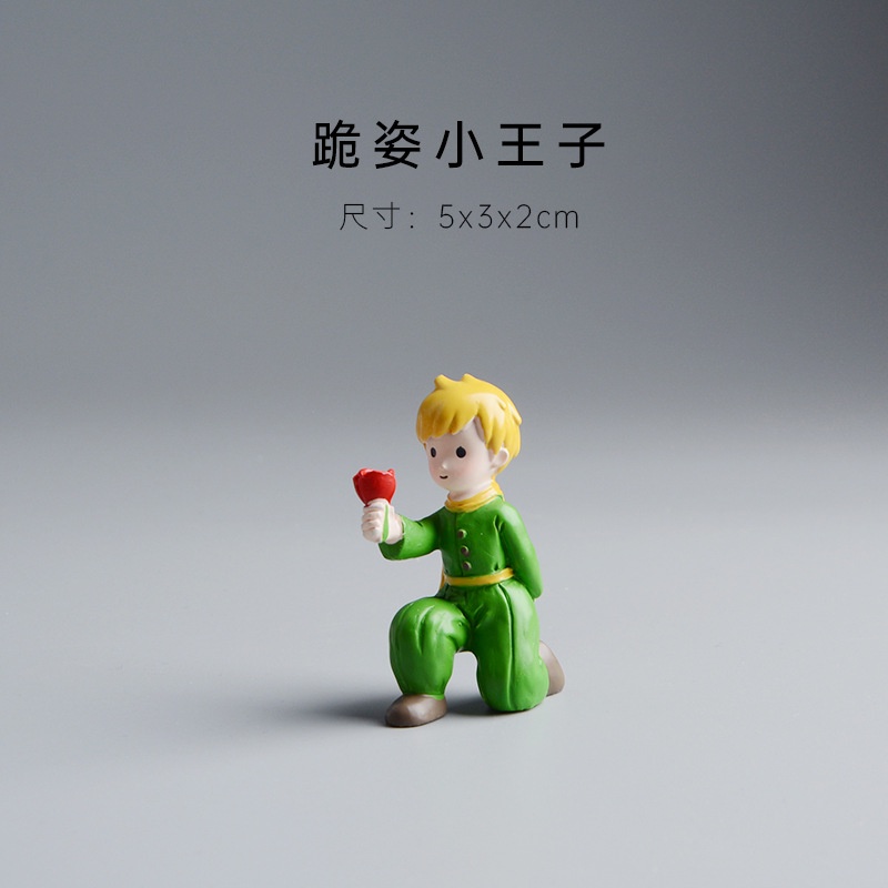 Búp Bê Hoạt Hình Hoàng Tử Bé Và Cáo Bằng Resin Thủ Công Để Bàn Quà Tặng Valentine