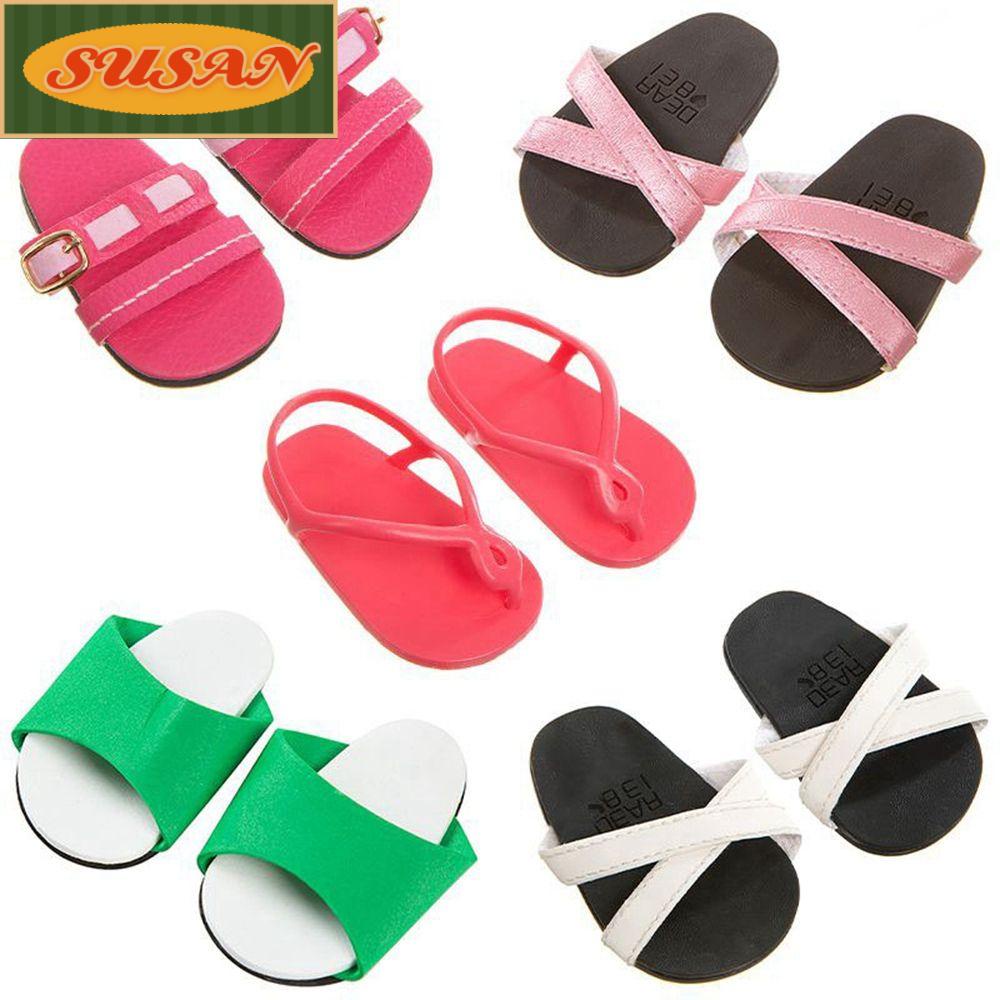 Giày Da PU Đính Hoa Handmade Cho Búp Bê BJD 1 / 3 7cm