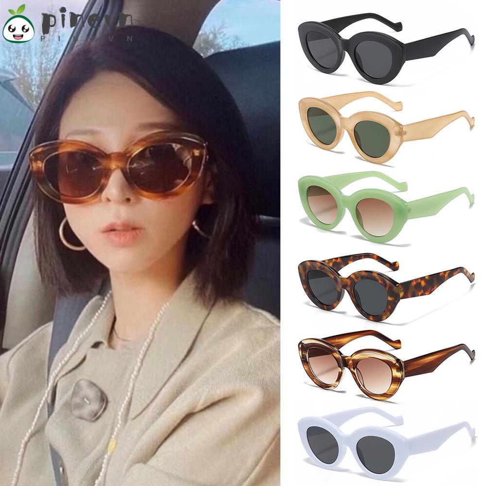 Kính Mát Gọng Oval Oversized Thời Trang Cho Nữ