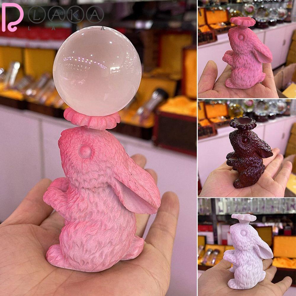 Giá Đỡ Trưng Bày Hình Cầu Họa Tiết Thỏ LAKAMIER Kích Thước 4cm Độc Đáo Trang Trí Nhà Cửa DIY|Quả Bóng Đồ Chơi Chất Lượng Cao