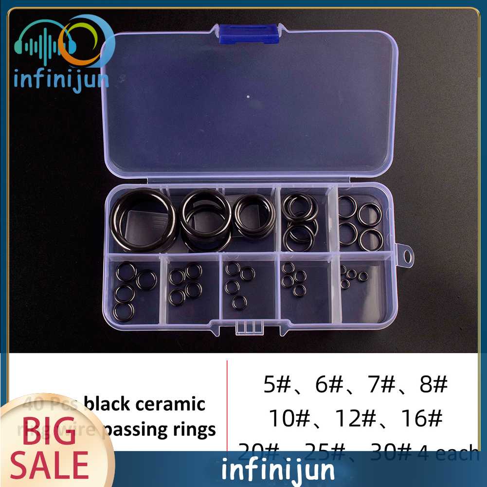 Set 40 Vòng Dẫn Cần Câu Cá Thay Thế