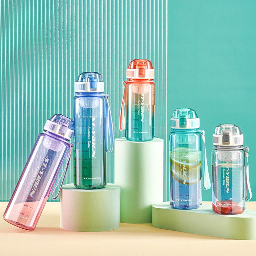 Bình Nước Thể Thao Bằng Nhựa Dung Tích Lớn Có Bộ Lọc Tháo Rời Tiện Dụng