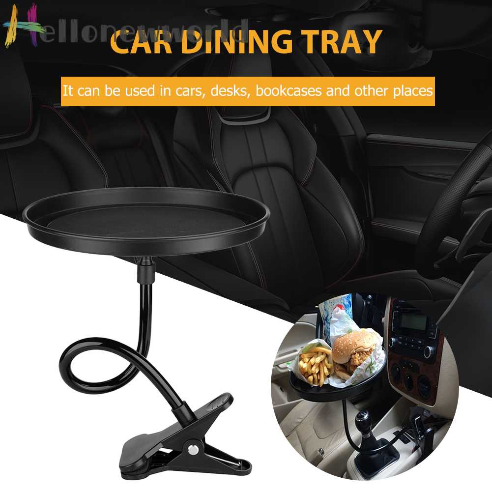 Khay Đựng Thức Ăn Trong Xe Hơi Xoay 360 Độ Tiện Dụng