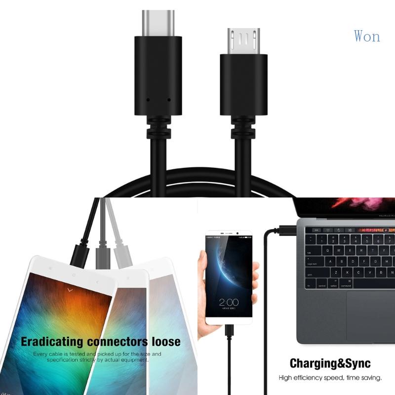 Cáp OTG Chuyển Đổi Dữ Liệu Nhanh 480Mbps Type C Sang Micro Usb Chất Lượng Cao