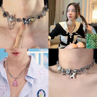 1 vòng cổ choker bằng kim loại hình ngôi sao năm cánh phong cách âu mỹ