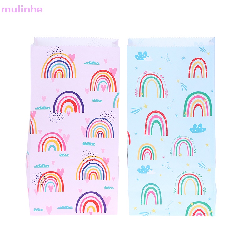 Set 10 Túi Giấy Đựng Quà Màu Xanh Dương Sáng Tạo Cho Tiệc Sinh Nhật vn