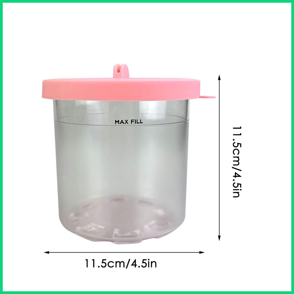 Hộp Đựng Kem Tráng Miệng Có Nắp Đậy An Toàn Tiện Dụng Cho Nhà Bếp