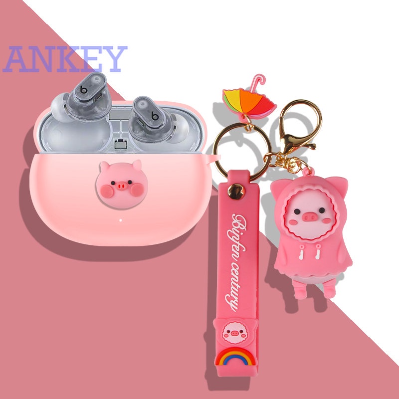 For Beats Studio Buds+ Case Protective Buds + Cute Cartoon Cover Bluetooth Earphone Shell Accessories TWS Headphone Portable