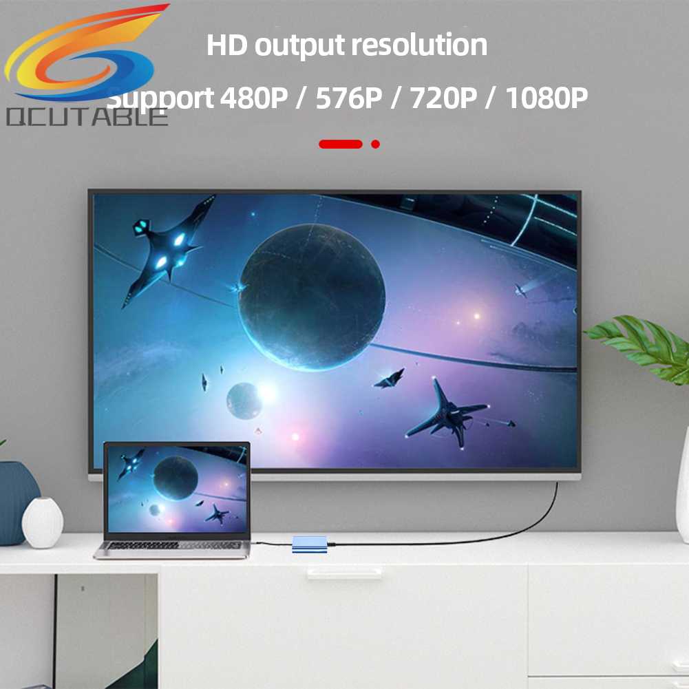 Bộ Chuyển Đổi Màn Hình Usb 3.0 / Type-C Sang HDMI-Compatible Cho Điện Thoại / Máy Chiếu