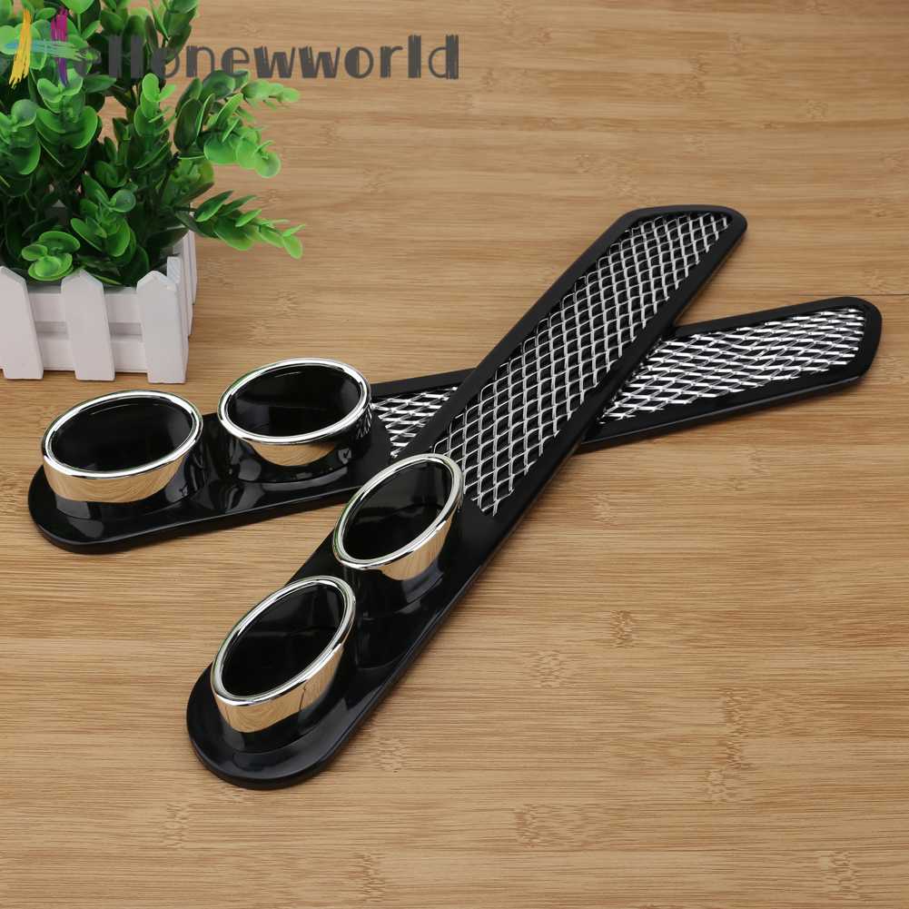 Set 2 Miếng Dán Ống Xả Xe Hơi Bằng Nhựa