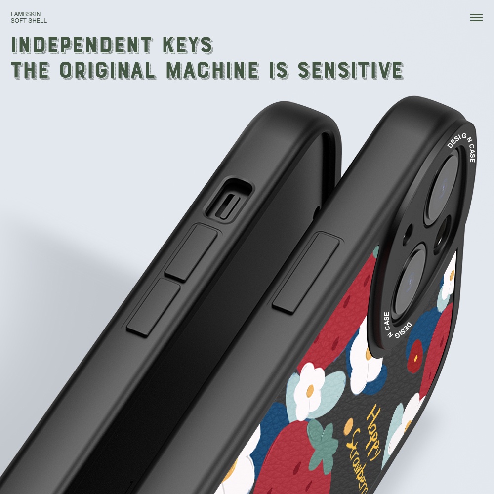 Samsung Galaxy S22 S21 S20 FE Plus Ultra S22+ S21+ S20+ 5G Cho Ốp lưng điện thoại In Hình Flower Strawberry