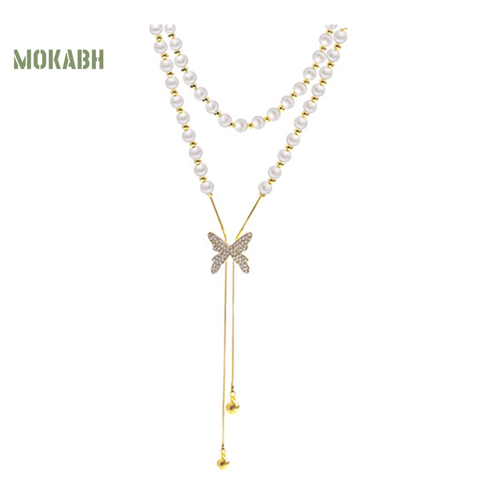 [Mới] Vòng Cổ Thời Trang Công Sở Mịn Màng Bắt Mắt Thiết Kế Tua Rua Bướm Sáng Hoàn Thiện Trang Trí Không Phai Màu Lâu Trôi Cho Nữ