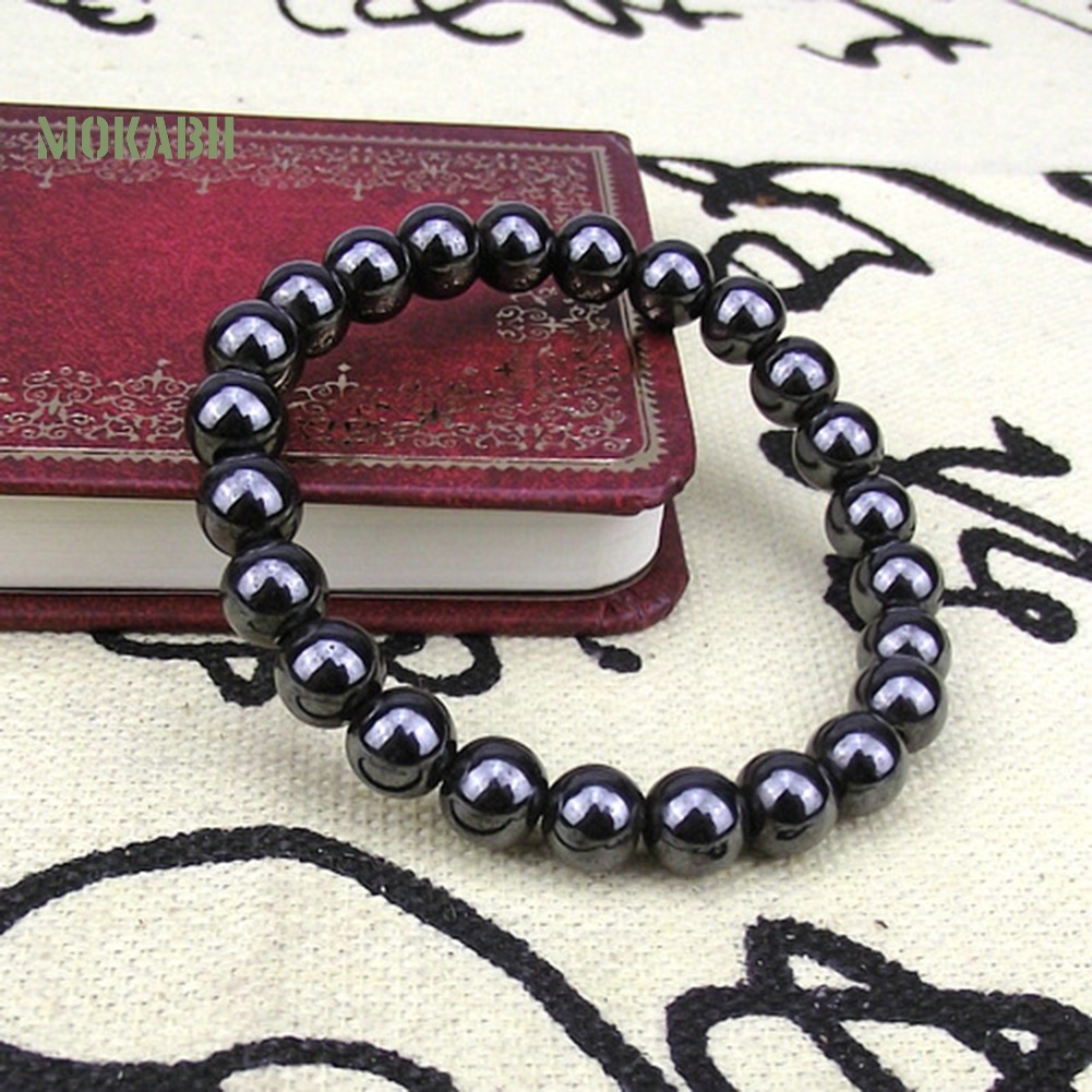 Vòng Tay Đá ic Màu Đen Chăm Sóc Sức Khỏe Thời Trang Unisex