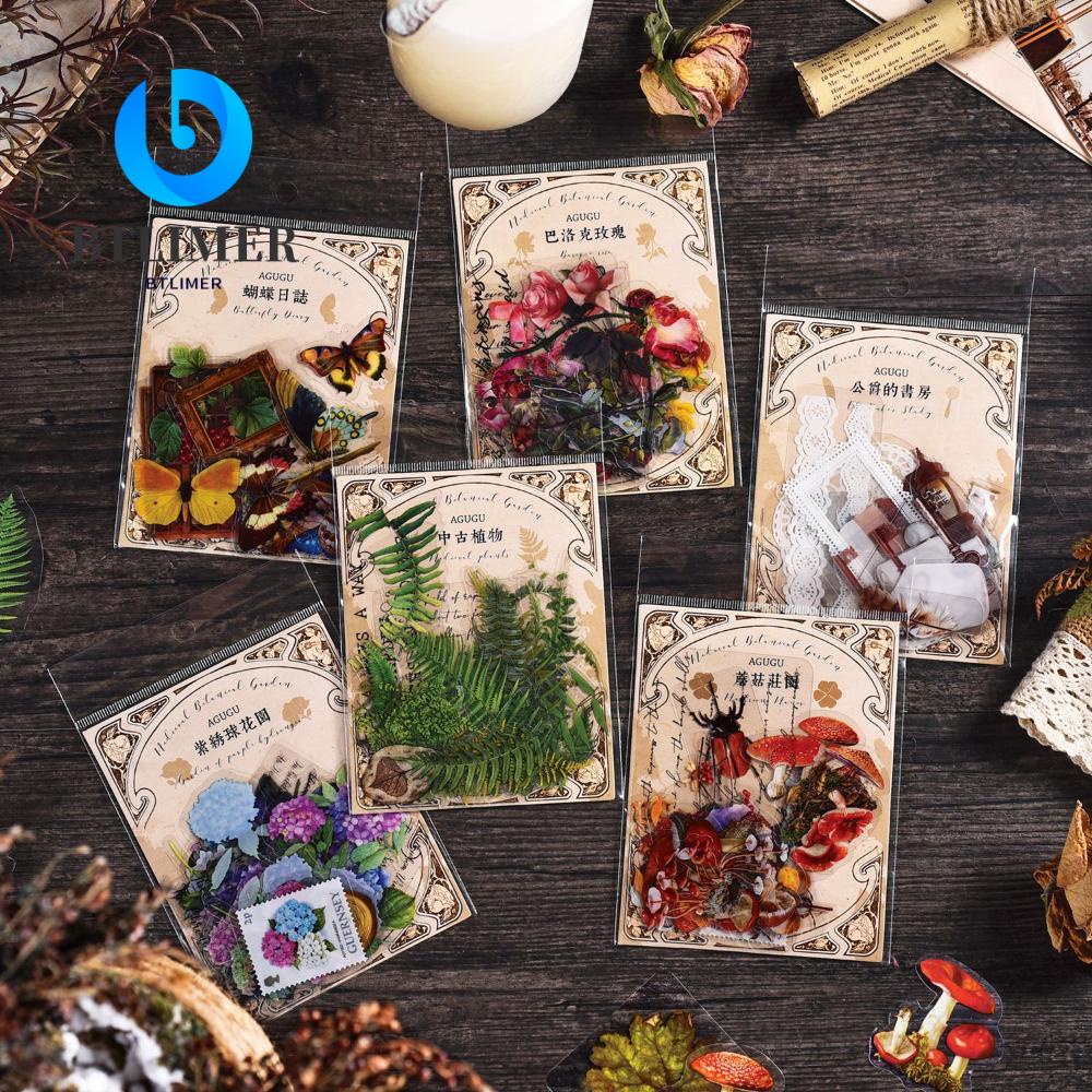 Bộ 20 Sticker Dán Trang Trí Album / Điện Thoại Phong Cách Retro