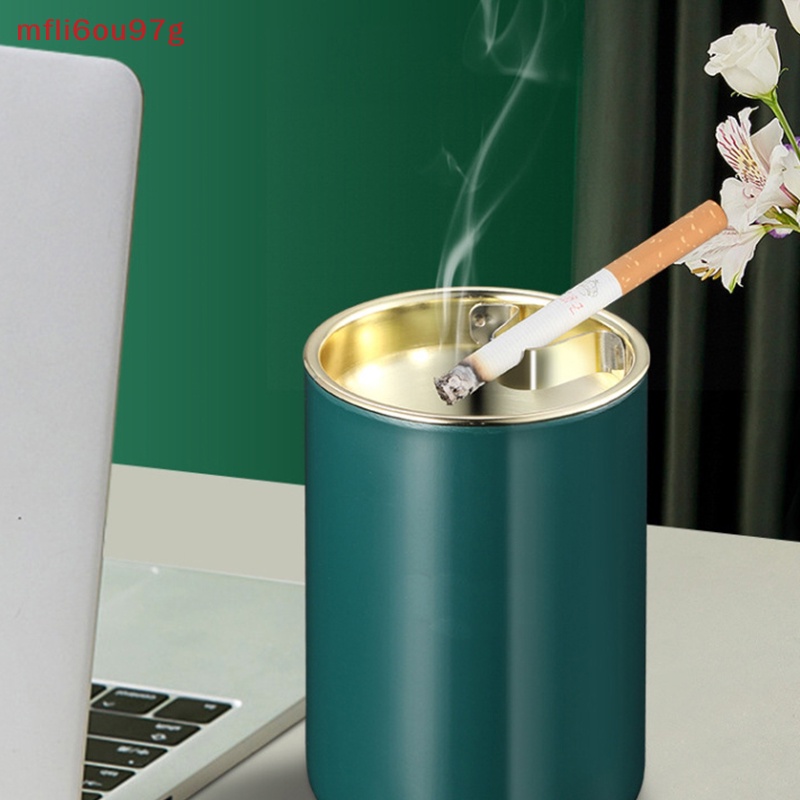 Gạt tàn thuốc lá tròn chống gió bằng thép không gỉ không khói gạt tàn sân thượng trong nhà mới