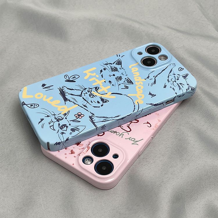 X Ốp Điện Thoại Cứng Hình Mèo Dễ Thương Cho iPhone12 / 11iphone148 13 / xs7 E4EK