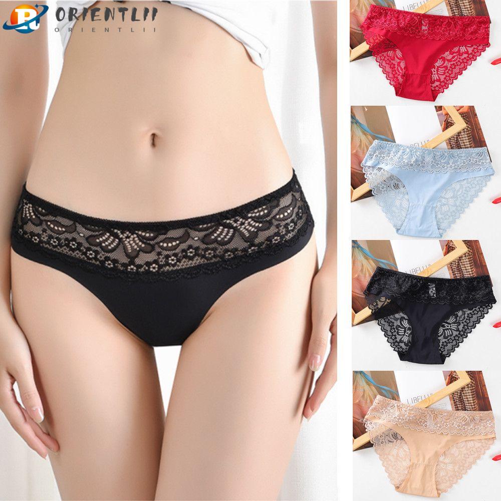 Quần Lót Ren Lưng Thấp Thoáng Khí Gợi Cảm Cho Nữ