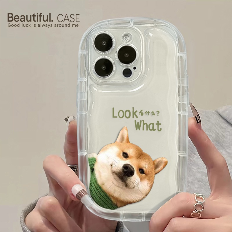 Ốp Điện Thoại Silicon TPU Mềm Trong Suốt Chống Sốc In Hình Cún Dễ Thương Cho IPhone 13 11 14 12 Pro XS Max X XR 7 + 8 Plus