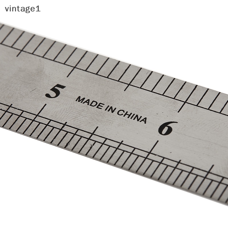 Thước Đo Hai Mặt Bằng Thép Không Gỉ 15-30cm