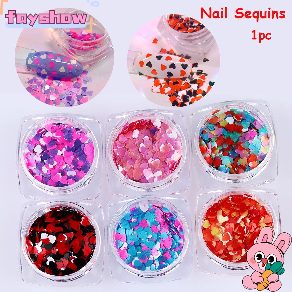 Hộp Sequin Lấp Lánh Nhiều Màu Sắc Thời Trang Trang Trí Móng
