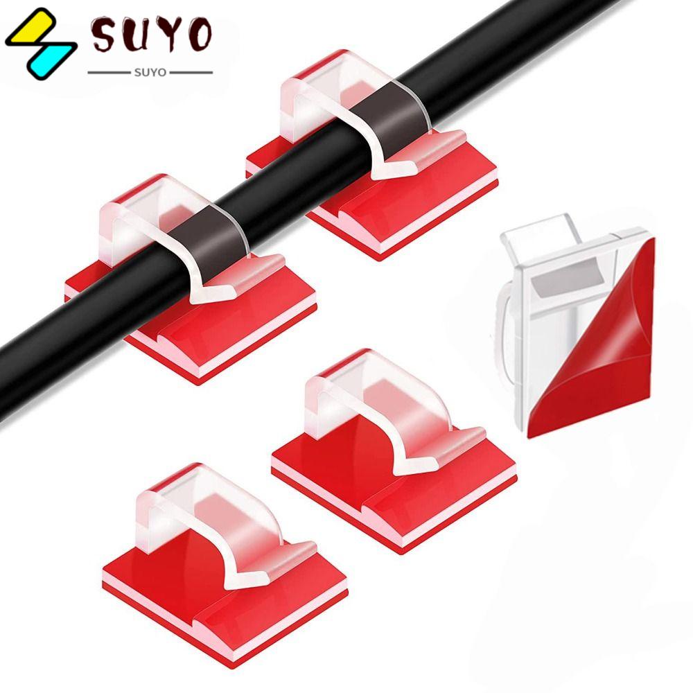 SUYO Set 50 Kẹp Dán Cố Định Dây Cáp Tiện Lợi