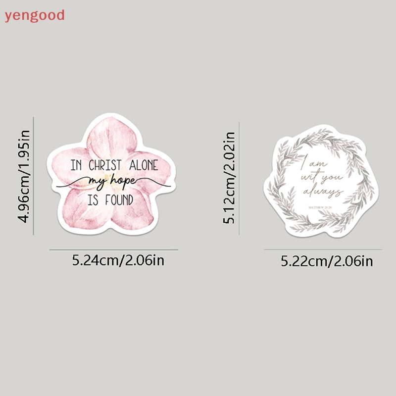 Set 50 Miếng Dán Trang Trí Hành Lý / Laptop / Xe Máy In Chữ Jesus Christians Phong Cách BOHO