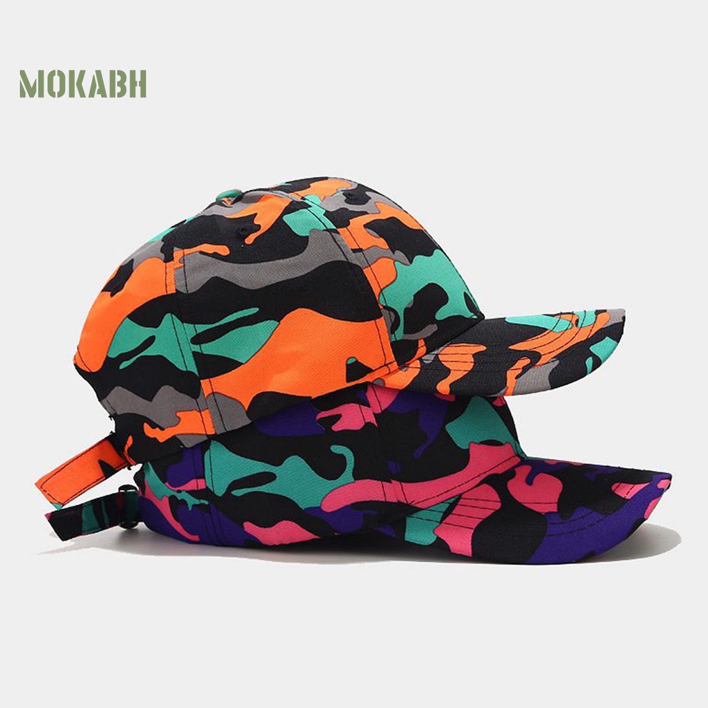 Mũ Bóng Chày Bằng Polyester Thoáng Khí Thoải Mái In Họa Tiết Rằn Ri Tùy Chỉnh Thời Trang Cho Nam Và Nữ