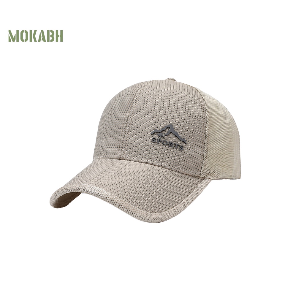 Mũ Lưỡi Trai Phối Lưới Thoáng Khí Chống Tia UV Màu Sắc Đơn Giản Thời Trang Mùa Hè Cho Nam