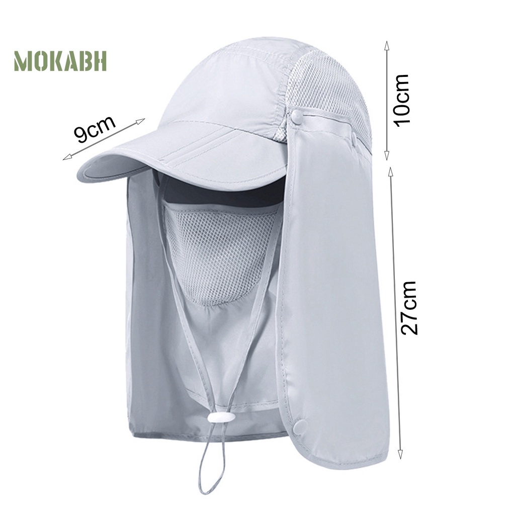 Mũ Bóng Chày Che Nắng Bằng Vải Mềm Nhẹ Thoáng Khí Nhanh Khô Màu Trơn Có Dây Đeo Cổ Cho Nữ