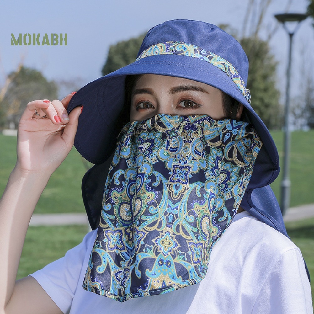 Nón Rộng Vành Chống Tia UV Họa Tiết Hoa Thời Trang Mùa Hè Cho Nữ