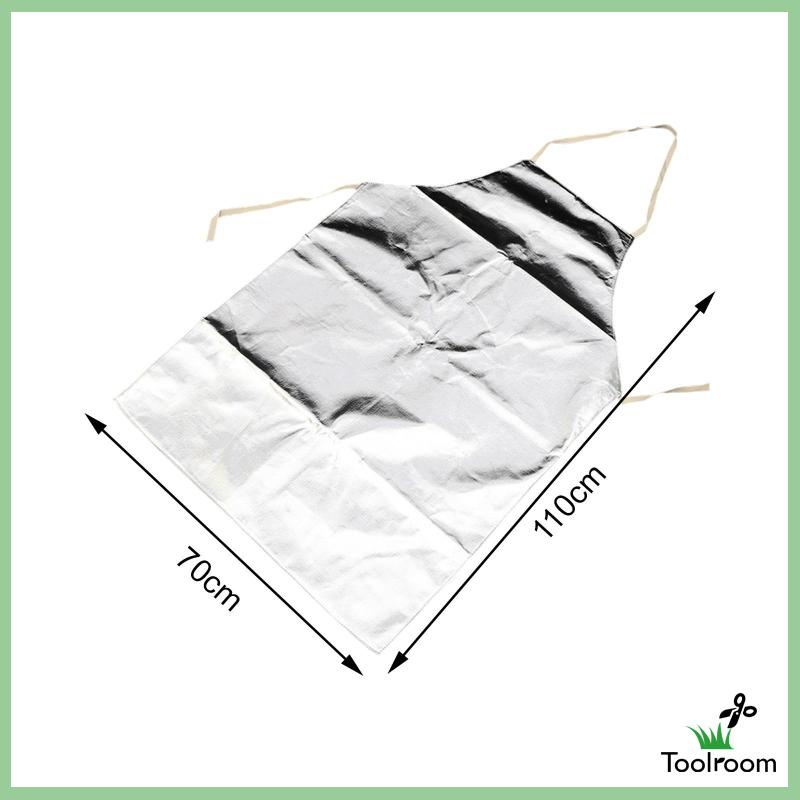 Set 2 Tạp Dề Lá Nhôm Bảo Vệ Chân Dùng Trong Phòng Thí Nghiệm / Cá