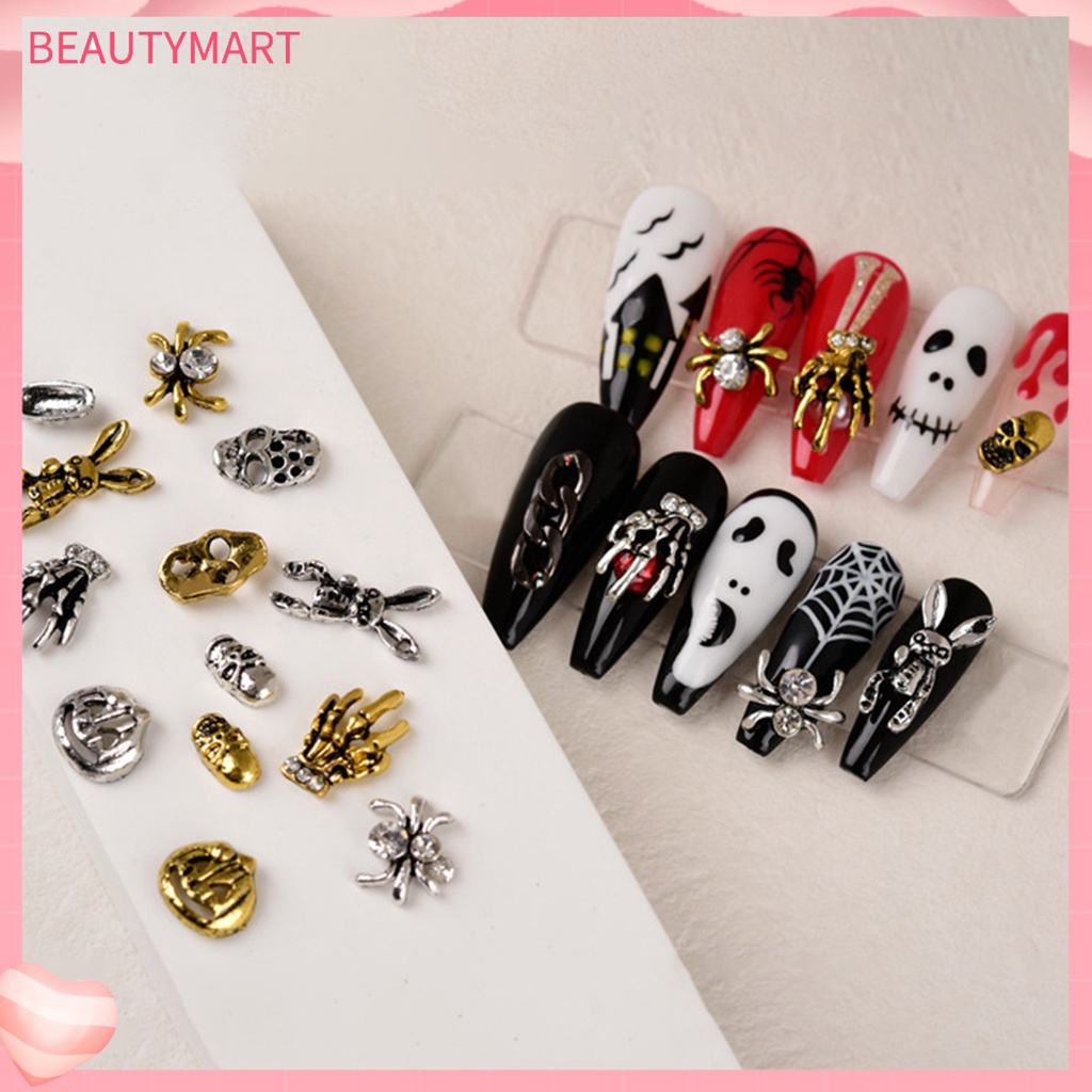 Set 20 Phụ Kiện Trang Trí Móng Nghệ Thuật Tạo Hiệu Ứng Lấp Lánh Ánh Kim Độ Bền Cao Chống Rỉ Sét