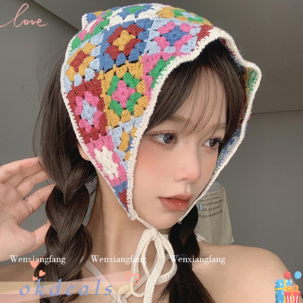 Dây Buộc Tóc Dệt Kim Thủ Công Ngọt Ngào Thời Trang Mùa Hè