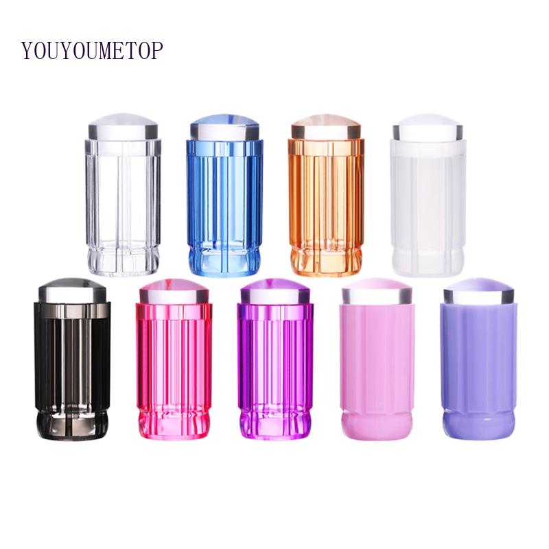 Bộ Dụng Cụ In Hình Móng Tay Bằng Silicone Trong Suốt DIY